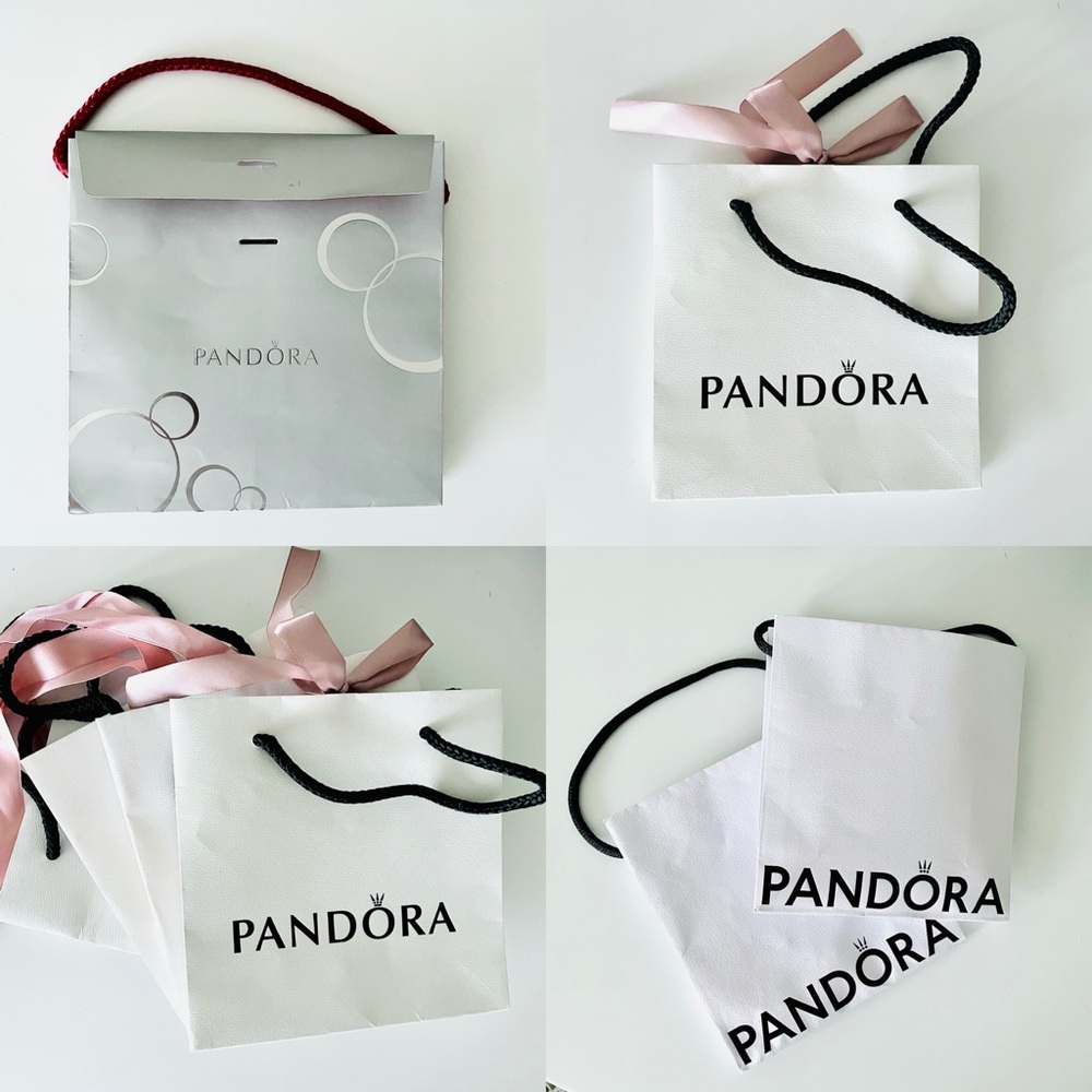 Pandora Gift Bag Set Paper Packaging Bundle Logo 8 pcs
